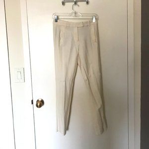 J. Crew Maddie cream wool ankle length dress pant